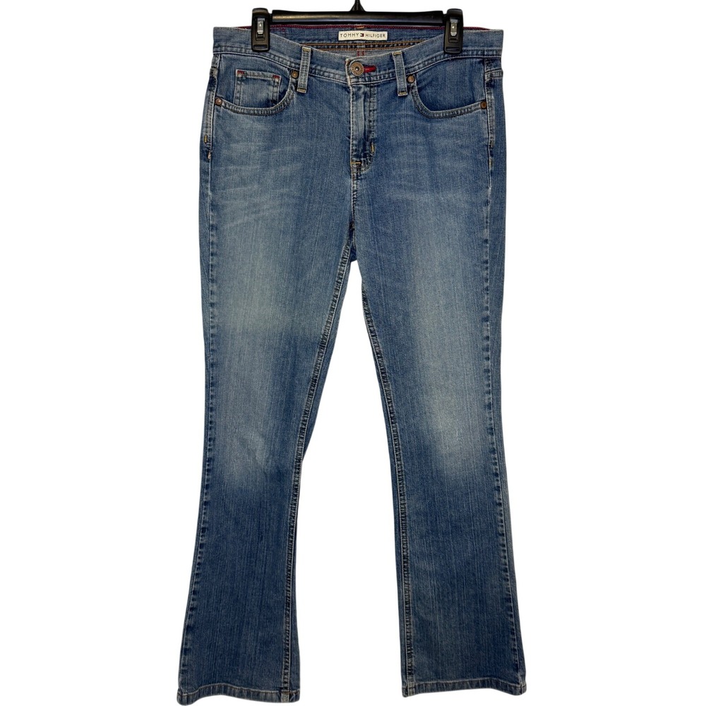 Tommy Hilfiger Vintage Women Blue Wash Bootcut Denim Jeans Size 10